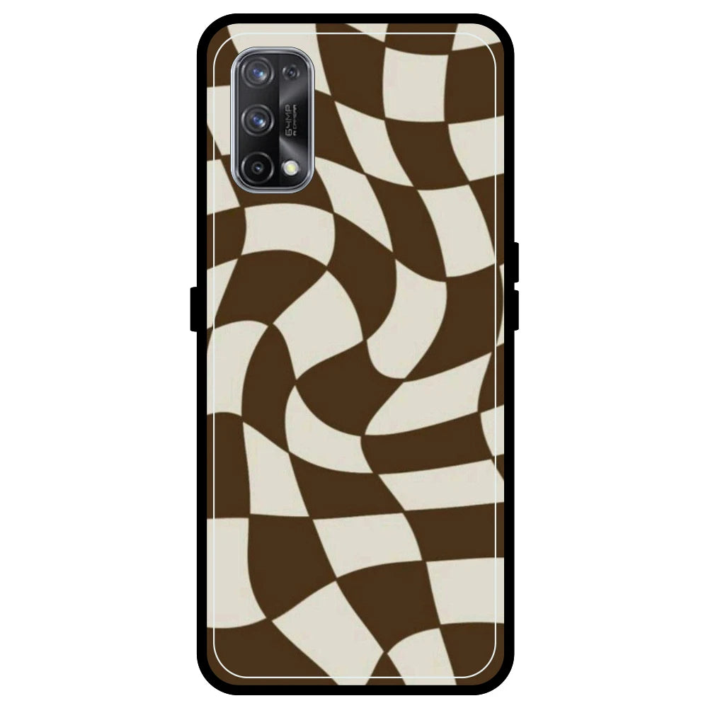 Brown Checks - Armor Case For Realme Models Realme X7