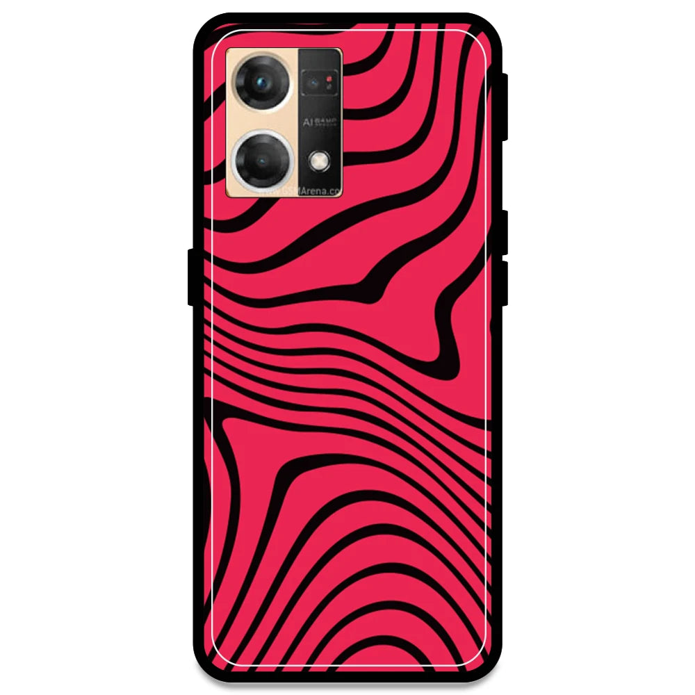 Pink Waves - Armor Case For Oppo Models Oppo F21 Pro 4G