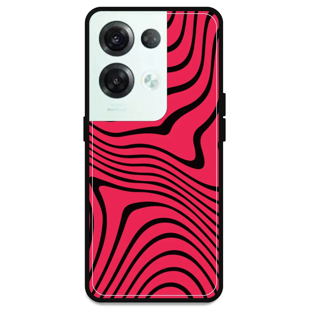 Pink Waves - Armor Case For Oppo Models Oppo Reno 8 Pro 5G