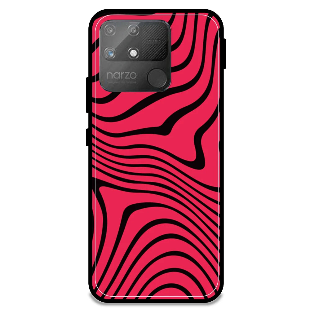 Pink Waves - Armor Case For Realme Models Realme Narzo 50A