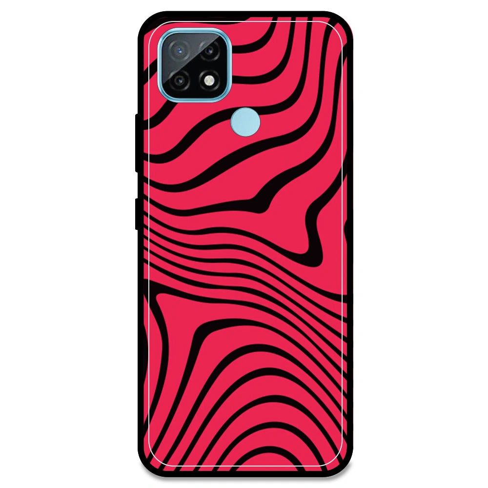 Pink Waves - Armor Case For Realme Models Realme C21 (2021)