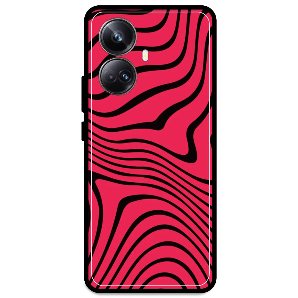 Pink Waves - Armor Case For Realme Models Realme 10 Pro Plus