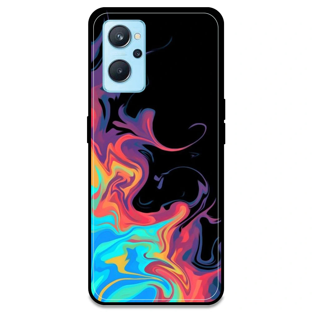 Rainbow Watermarble - Armor Case For Realme Models Realme 9i 4G