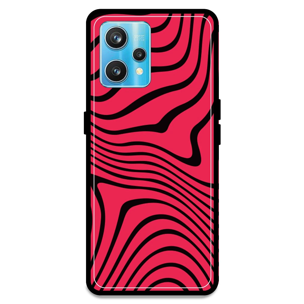 Pink Waves - Armor Case For Realme Models Realme 9 Pro Plus