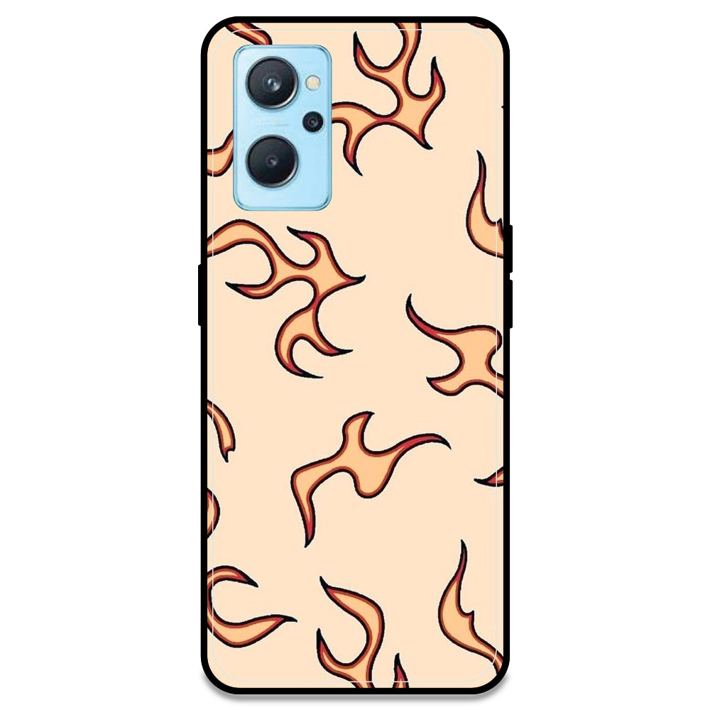 Yellow Flames - Armor Case For Realme Models Realme 9i 4G