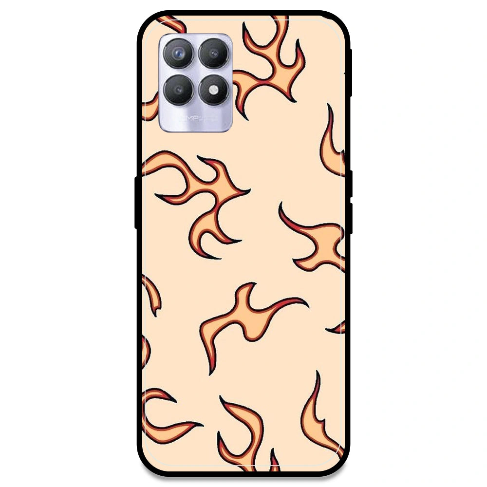 Yellow Flames - Armor Case For Realme Models Realme 8i