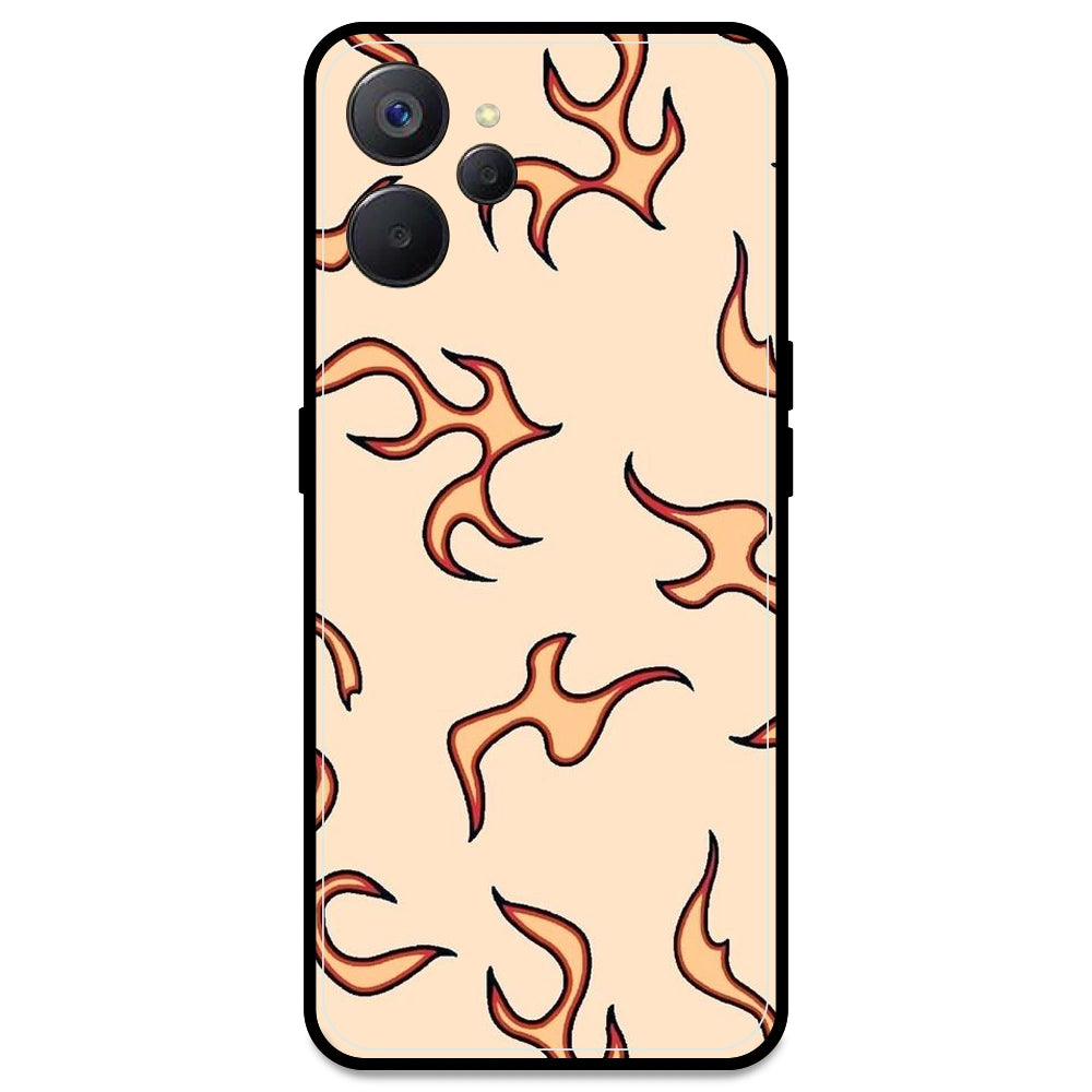 Yellow Flames - Armor Case For Realme Models Realme 9i 5G