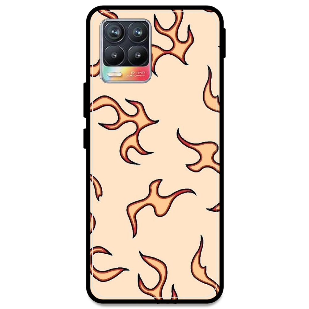 Yellow Flames - Armor Case For Realme Models Realme 8 4G