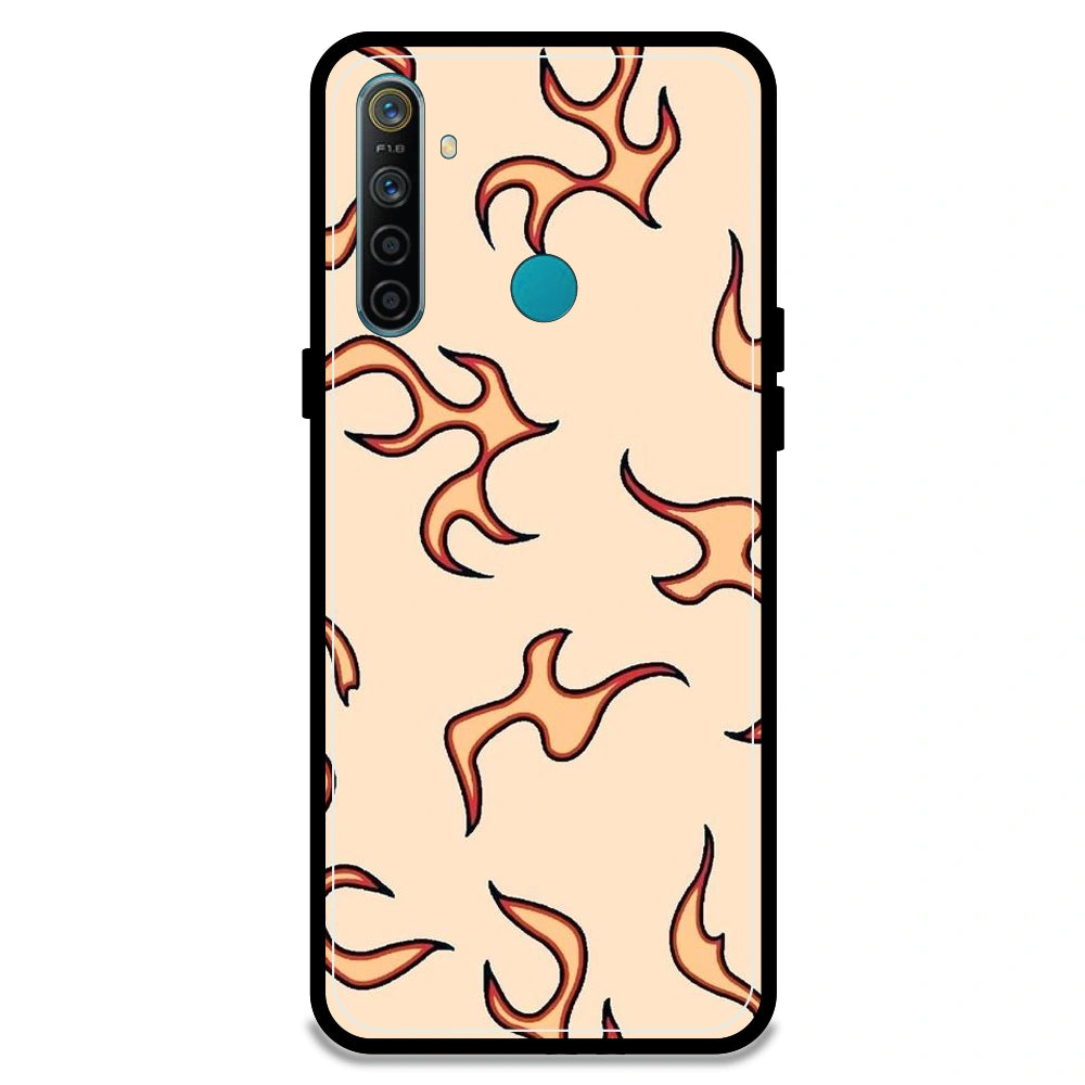 Yellow Flames - Armor Case For Realme Models Realme 5i