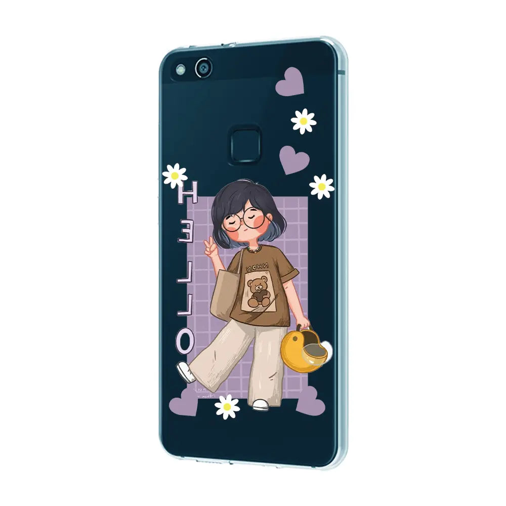 Introvert Girl - Clear Printed Silicone Case For Apple iPhone Models- infographic