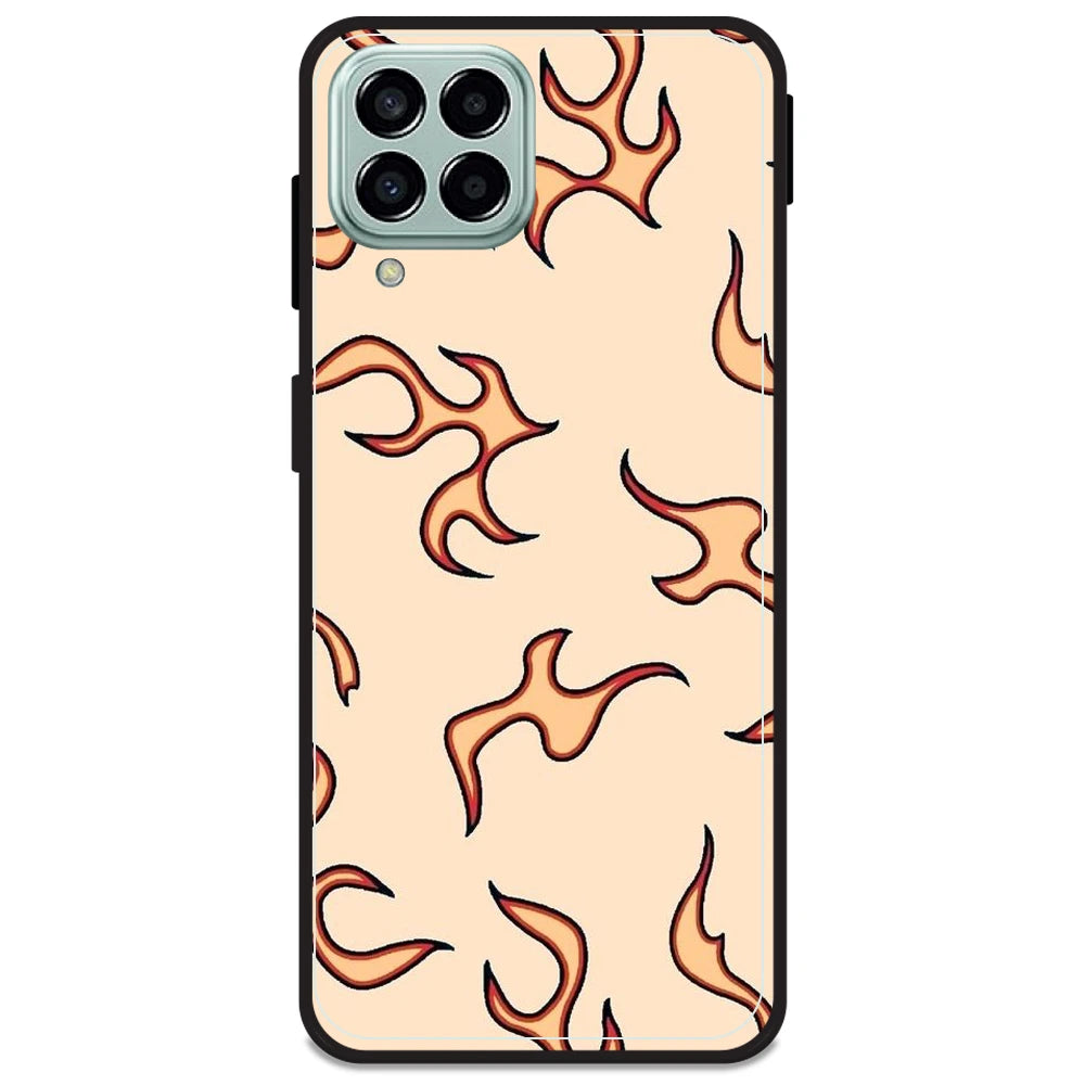 Yellow Flames - Armor Case For Samsung Models Samsung M33 5G