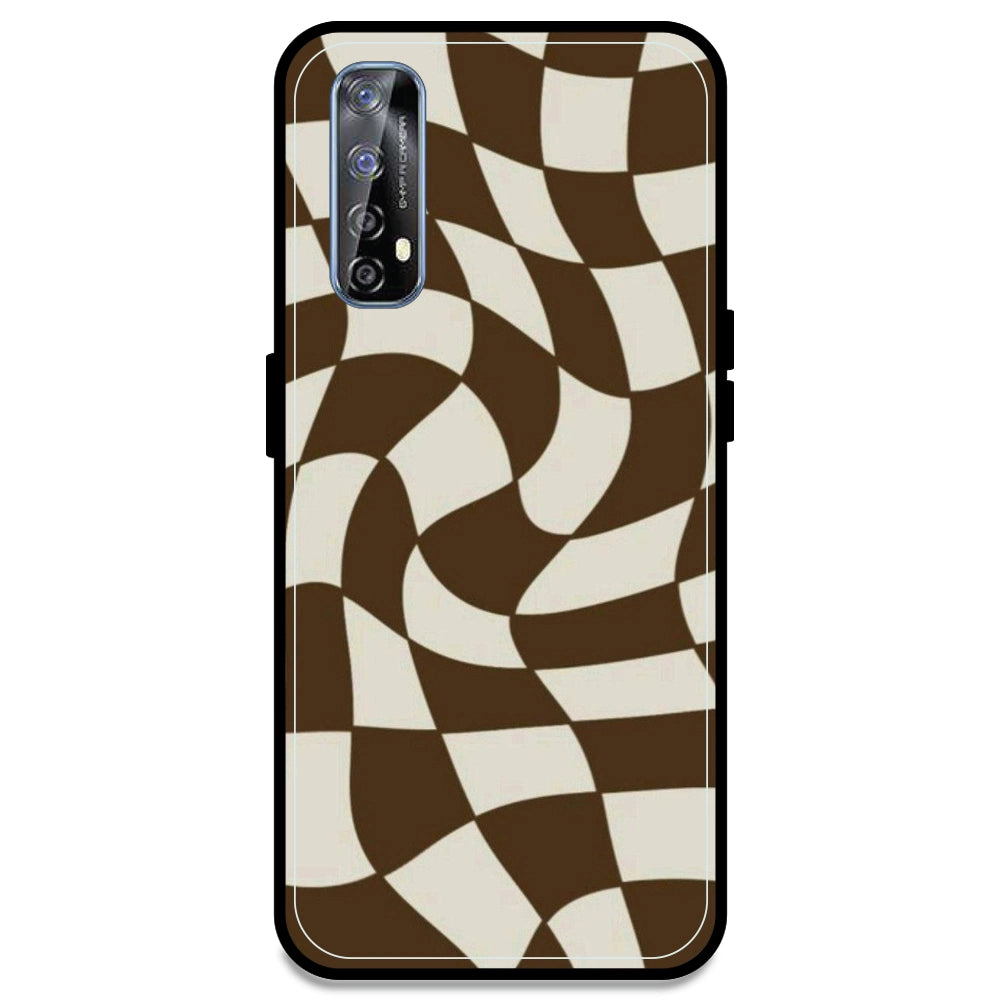 Brown Checks - Armor Case For Realme Models Realme 7