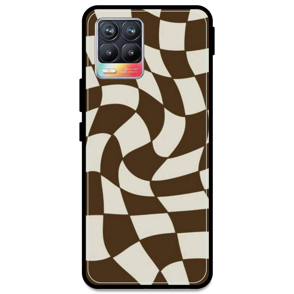 Brown Checks - Armor Case For Realme Models Realme 8 4G
