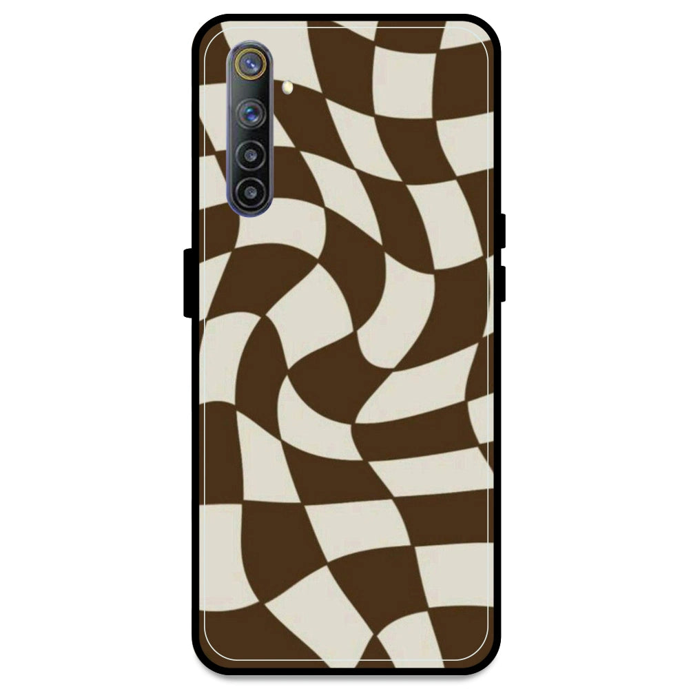 Brown Checks - Armor Case For Realme Models Realme 6