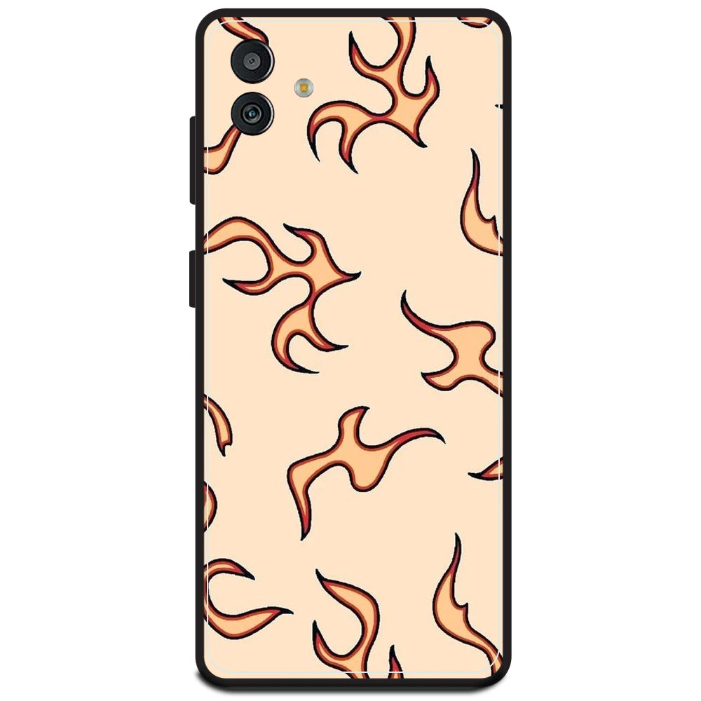 Yellow Flames - Armor Case For Samsung Models Samsung M13 5G