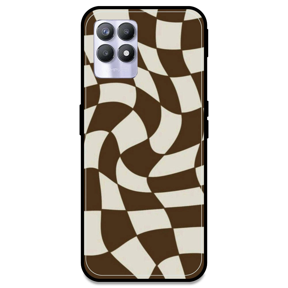 Brown Checks - Armor Case For Realme Models Realme 8i
