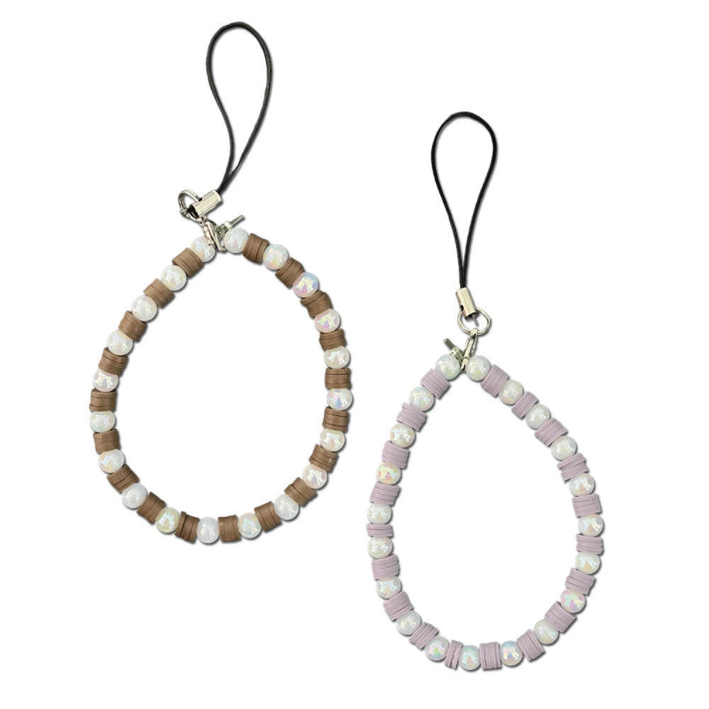 Brown And Lavender - A Combo Of 2 Phone Charms
