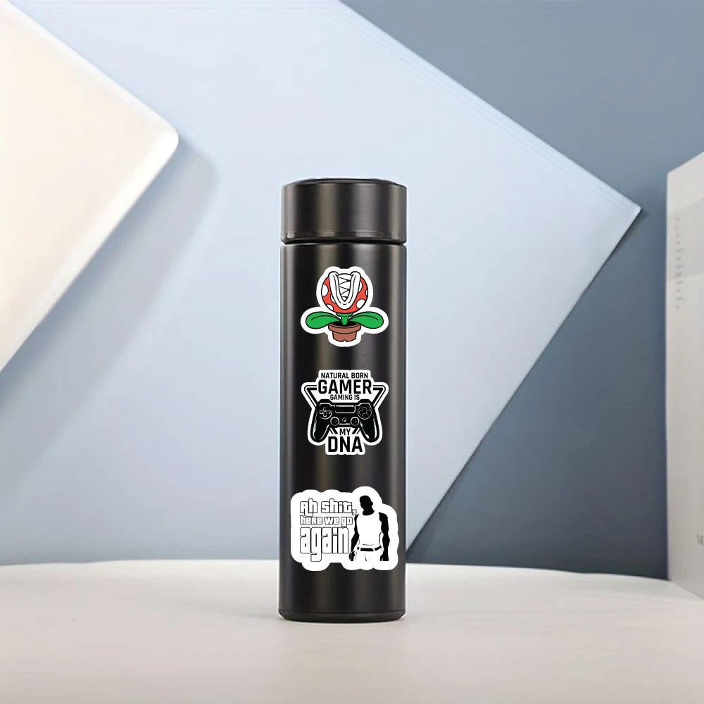Gaming Stickers Pack – 42+ Waterproof Gamer Stickers Infographic