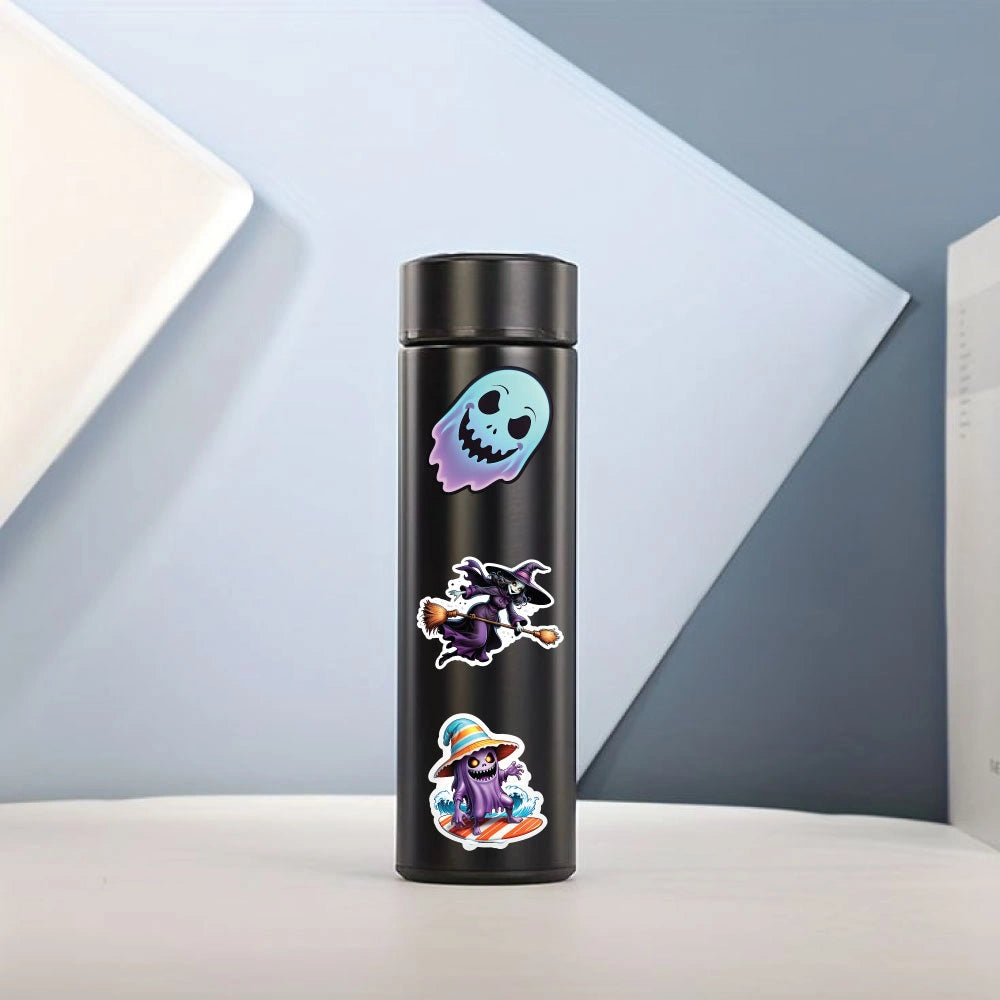 Ghost Sticker Bundle – 48 Waterproof Aesthetic Stickers Infographic