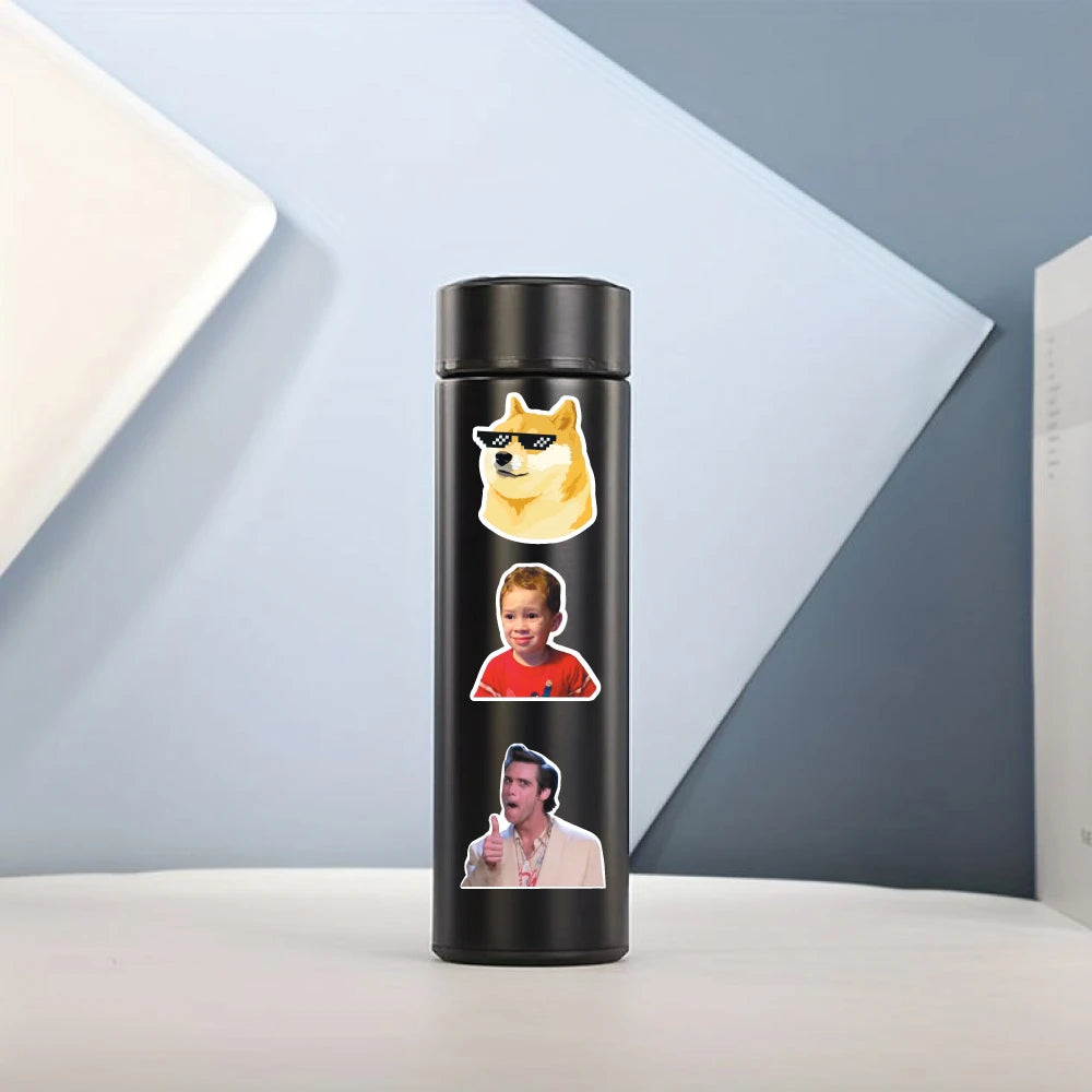 Meme Stickers Pack – 42+ Funny Viral Waterproof Stickers Infographic