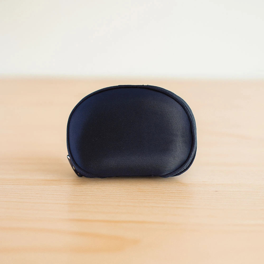 Hard Shell Protective Carrying Case for Earphones, Cables, and Small Accessories – Black Infographic