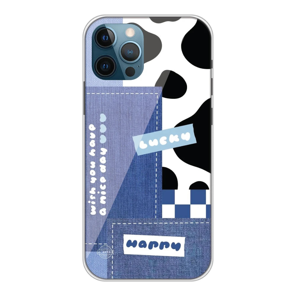 Cow Print Collage - Printed Silicone Case For Apple iPhone 12 Pro Max