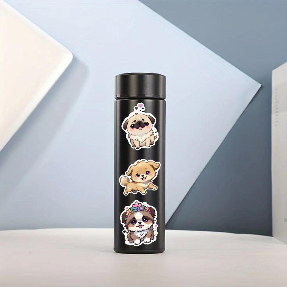 Dog Sticker Bundle – 42 Waterproof Aesthetic Stickers Infographic