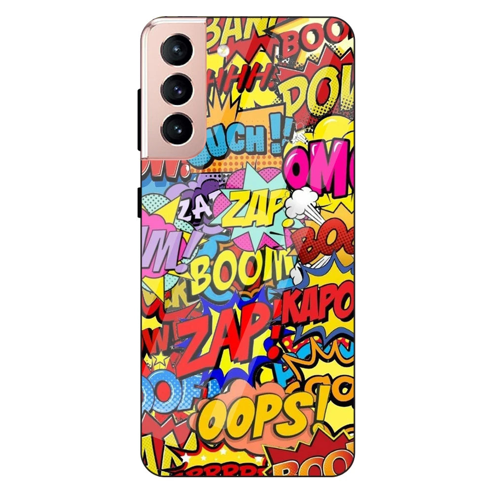 Comic Pop Art - Glass Case For Samsung Models