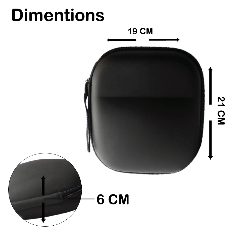 Premium Hard Shell Protective Headphone Case – Travel Carrying Pouch Infographic