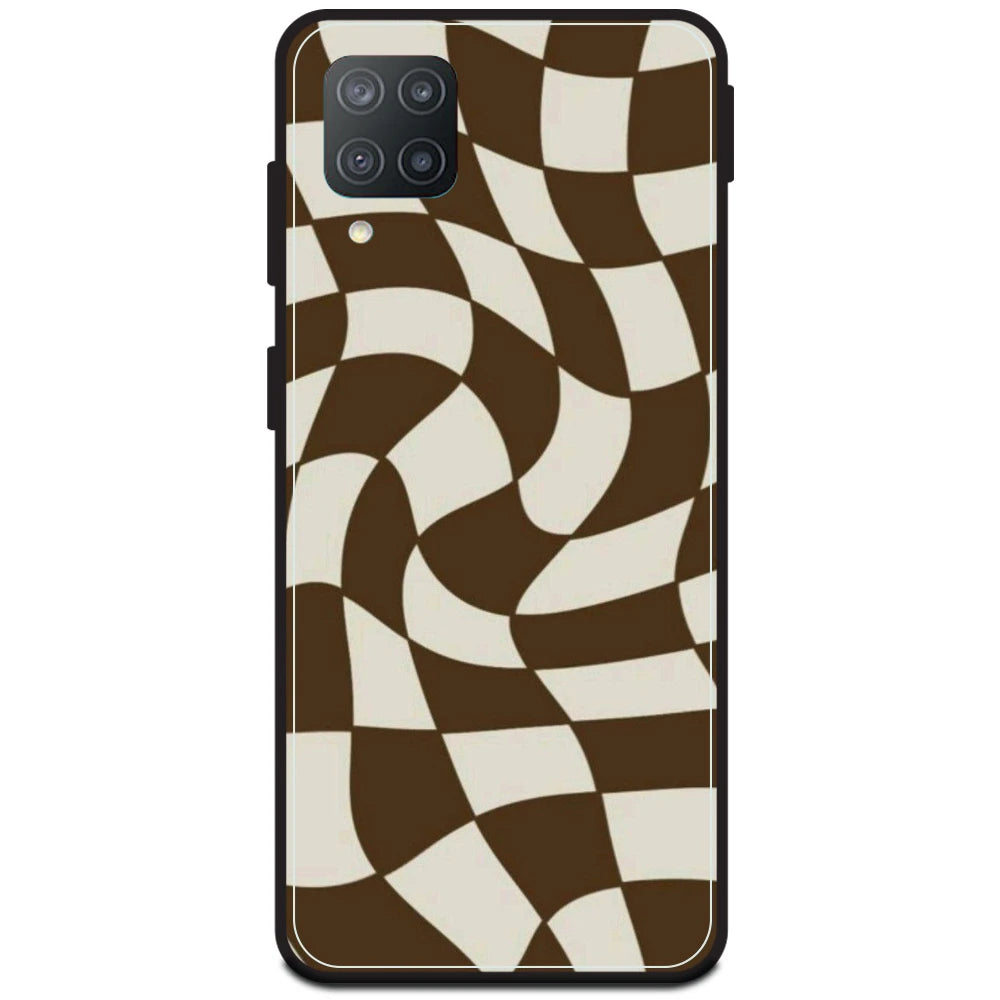 Brown Checks - Armor Case For Samsung Models Samsung F12