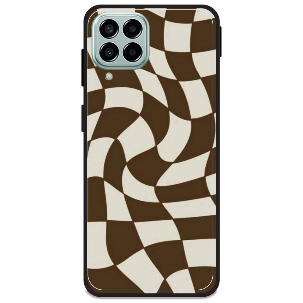 Brown Checks - Armor Case For Samsung Models Samsung M33 5G