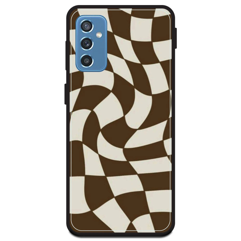 Brown Checks - Armor Case For Samsung Models Samsung Galaxy M52