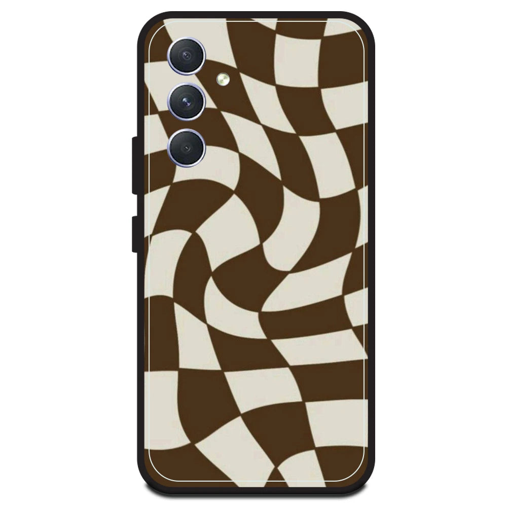 Brown Checks - Armor Case For Samsung Models Samsung A54 5G