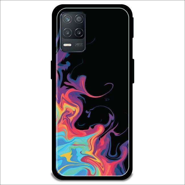 Rainbow Watermarble - Armor Case For Realme Models Realme 8 5G