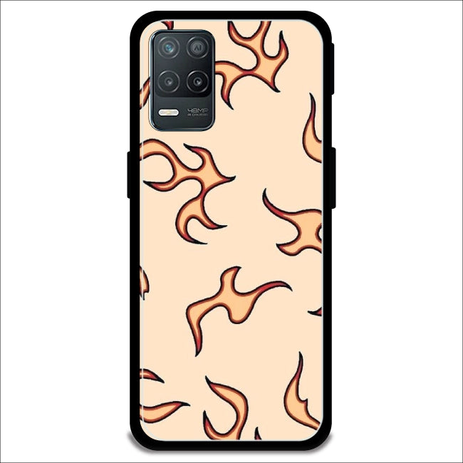 Yellow Flames - Armor Case For Realme Models Realme 8 5G