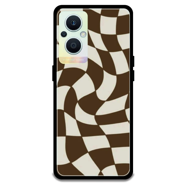Brown Checks - Armor Case For Oppo Models Oppo F21 Pro 5G