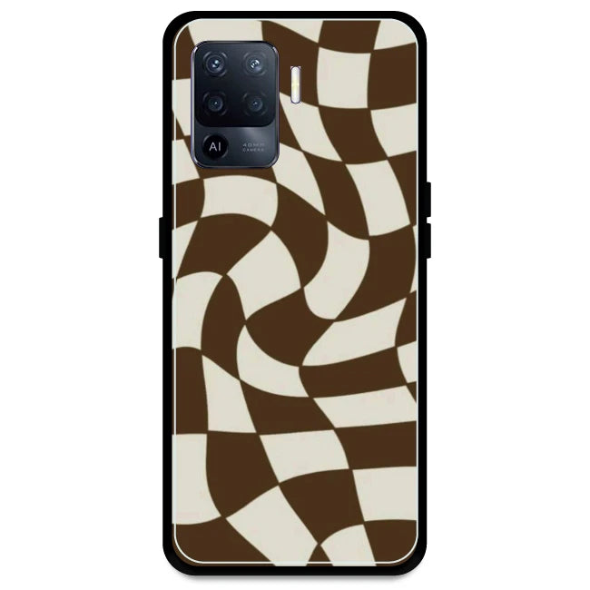 Brown Checks - Armor Case For Oppo Models Oppo A94
