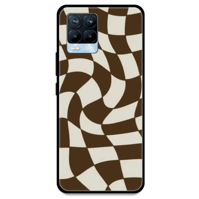 Brown Checks - Armor Case For Realme Models Realme 8 Pro