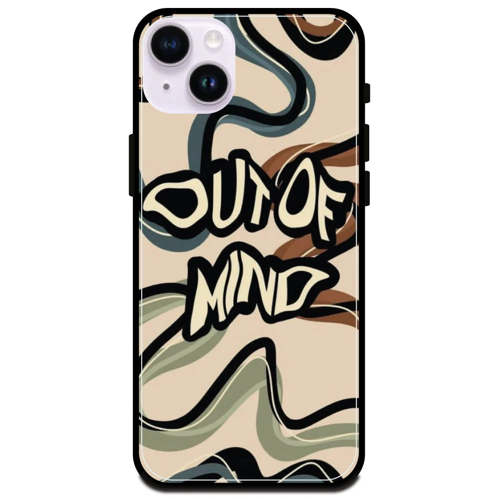 'Out Of Mind - Glossy Metal Silicone Case For Apple iPhone 15 Plus