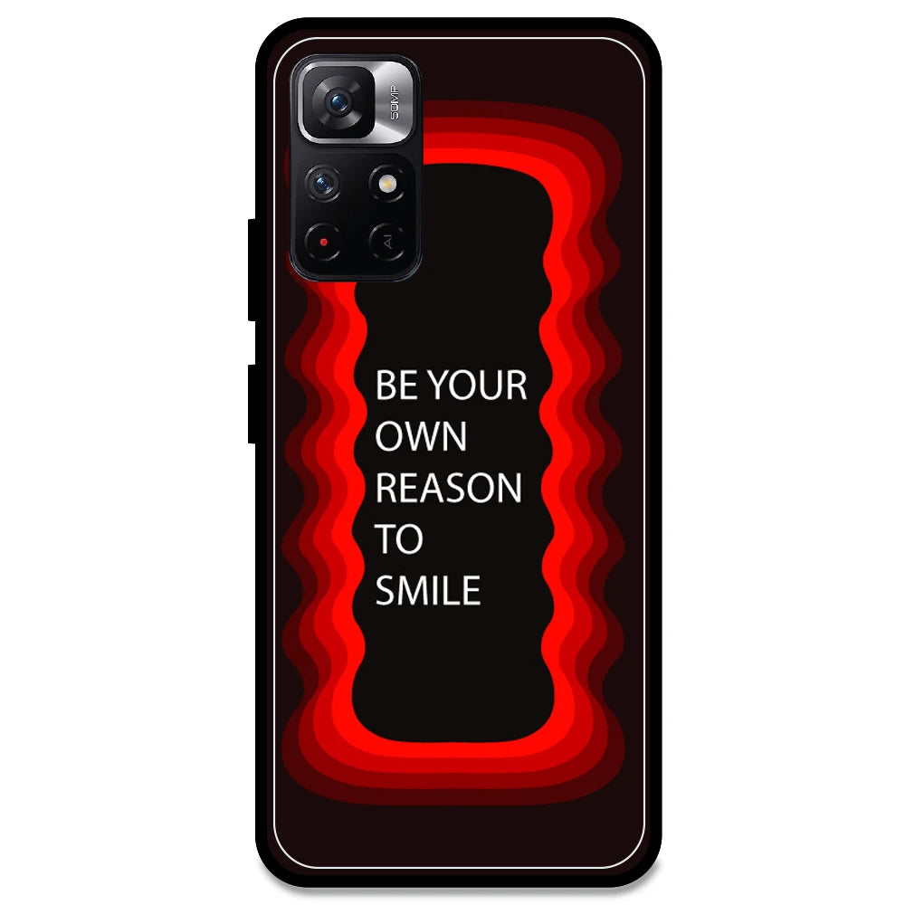 'Be Your Own Reason To Smile' - Red Armor Case For Redmi Models Redmi Note 11T