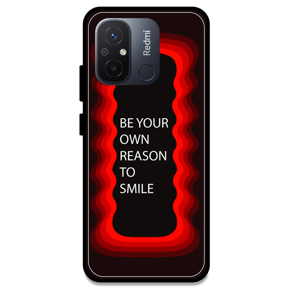 'Be Your Own Reason To Smile' - Red Armor Case For Redmi Models Redmi 12C