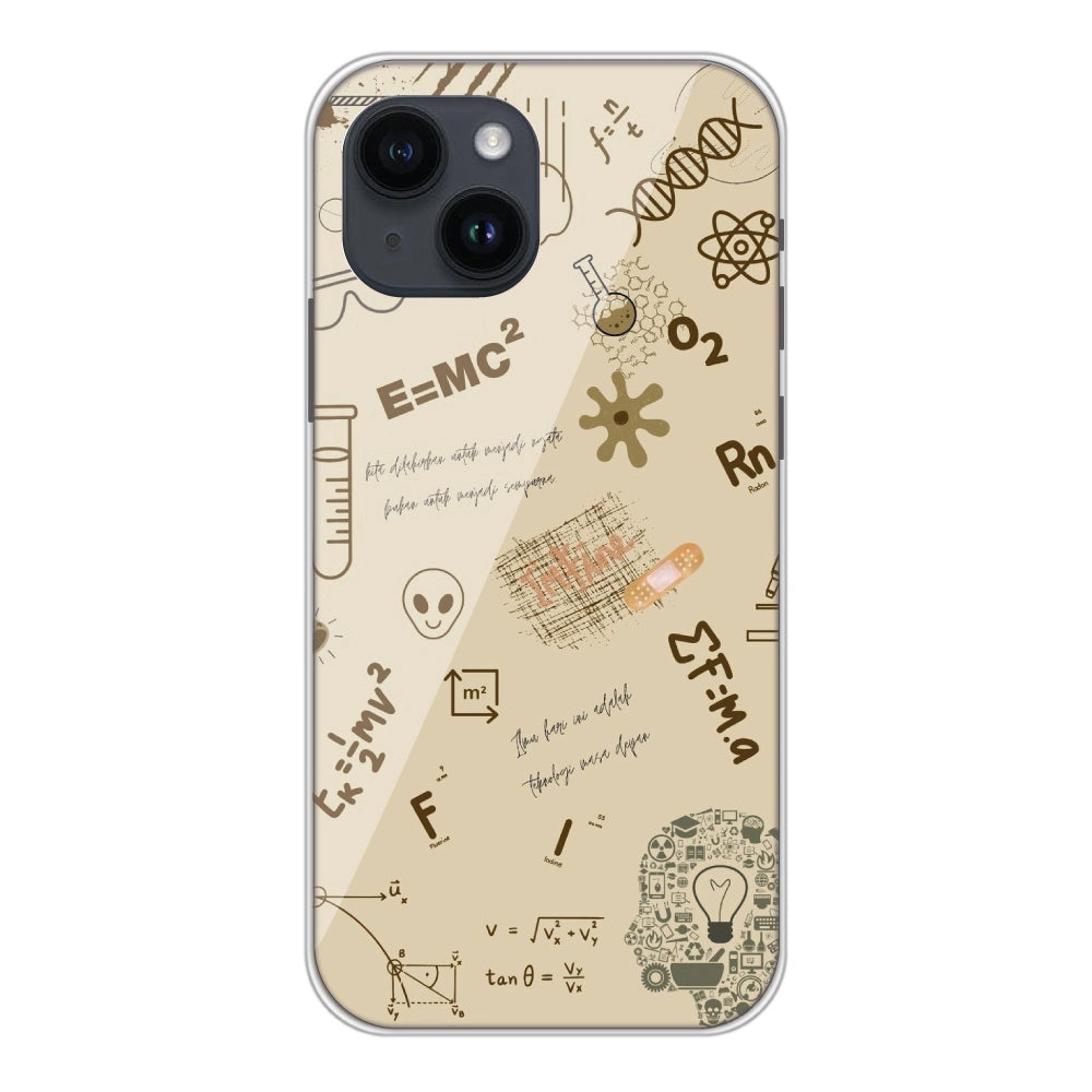 Physics Collage - Printed Silicone Case For Apple iPhone 13