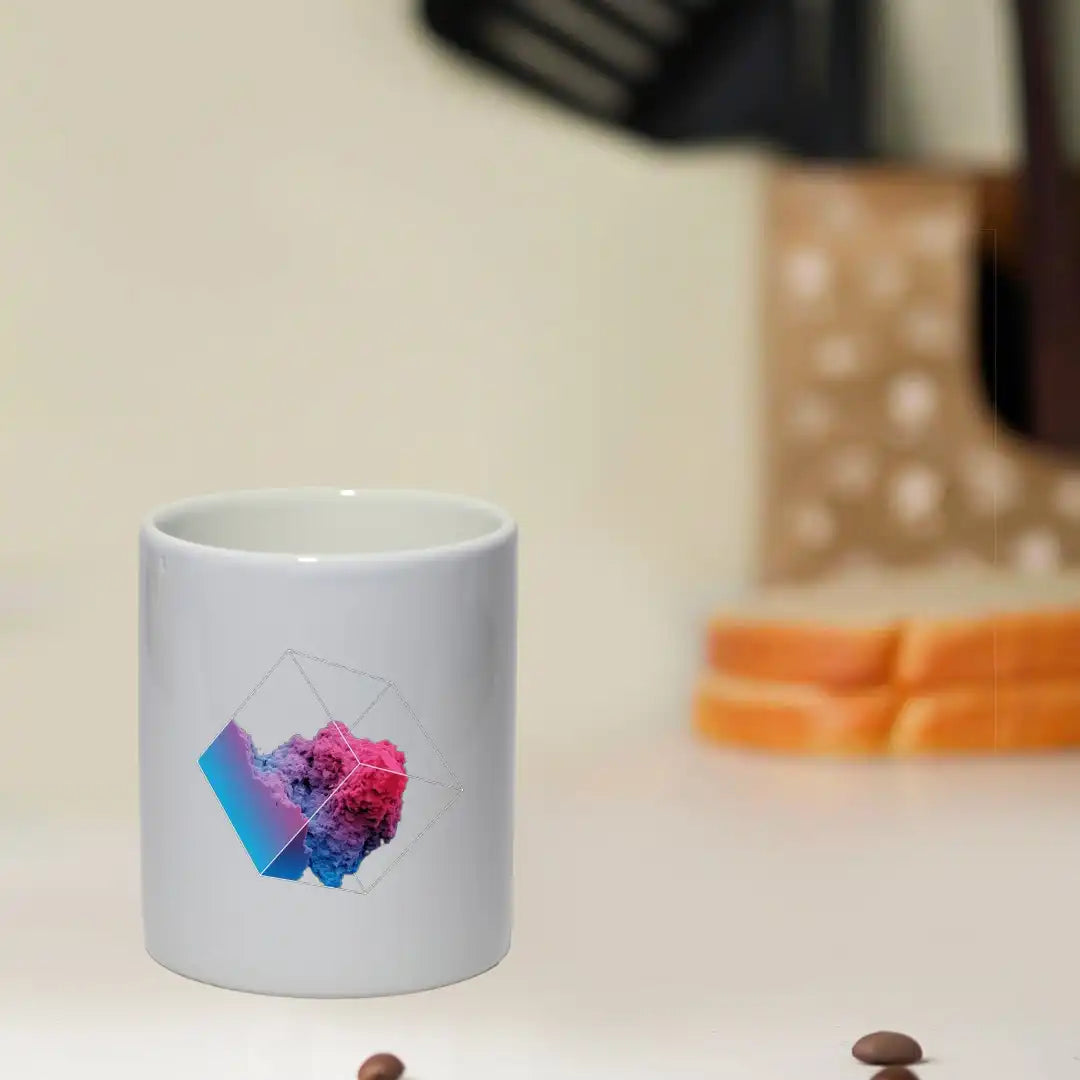 3D Cube Abstract - Mug Infographic