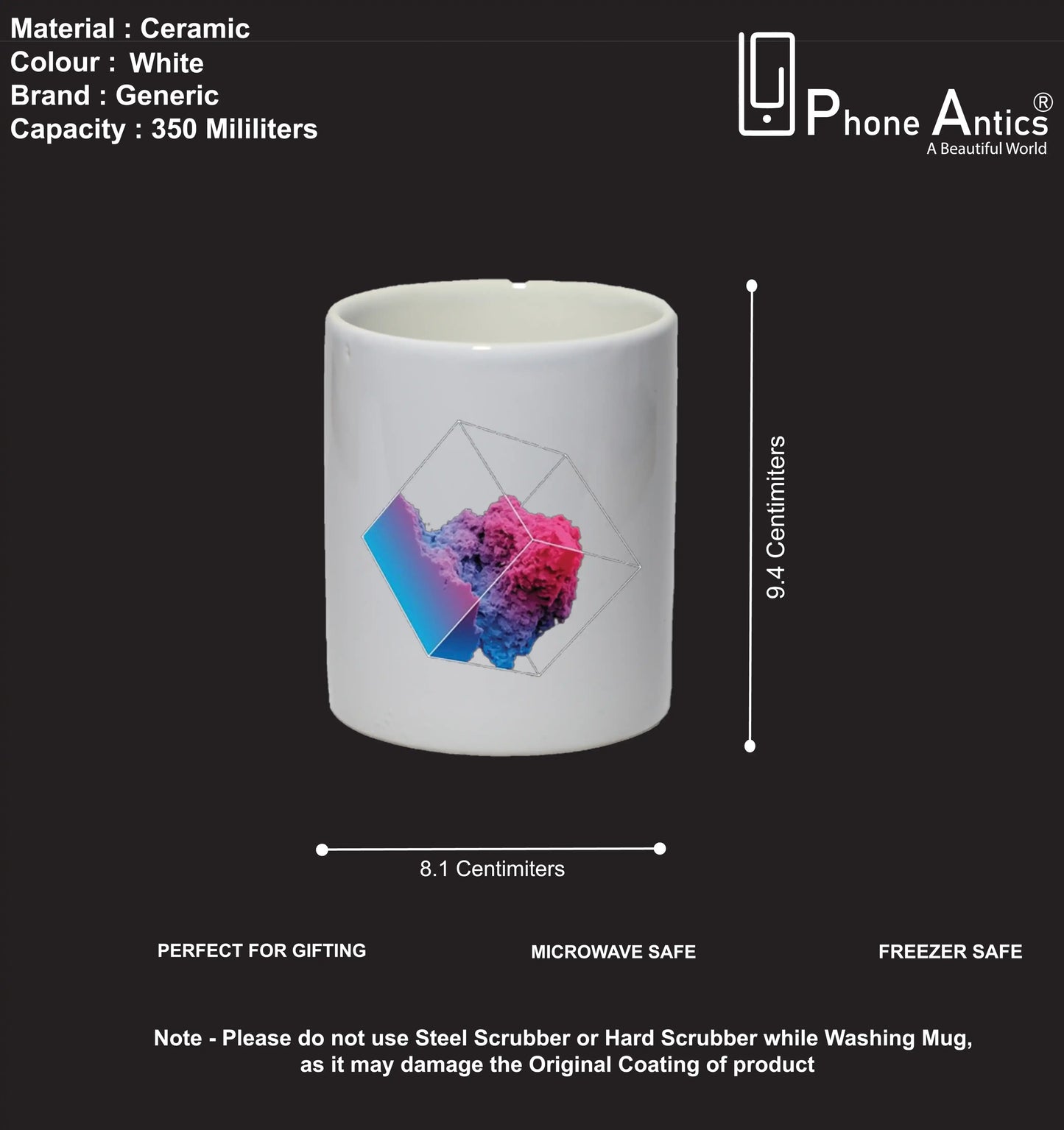 3D Cube Abstract - Mug Infographic