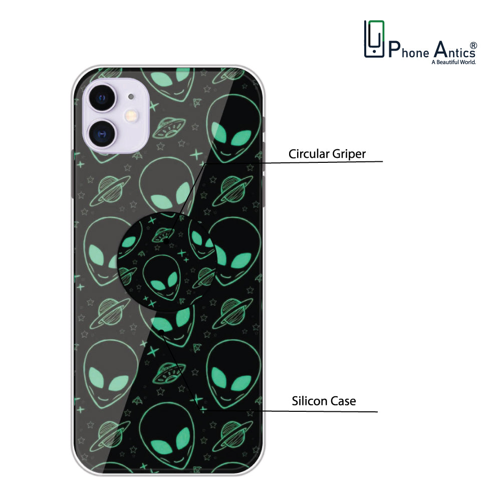 Aliens - Silicone Grip Case For Apple iPhone Infographic