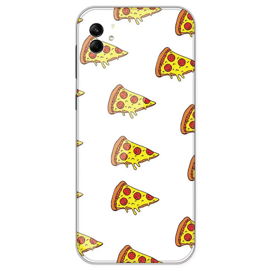 Pizza - Clear Printed Silicone Case For Samsung Galaxy A04