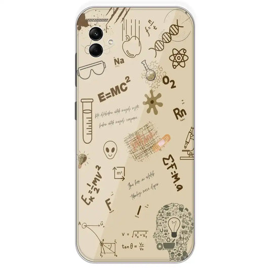 Physics Collage - Printed Silicone Case For Samsung Galaxy A04