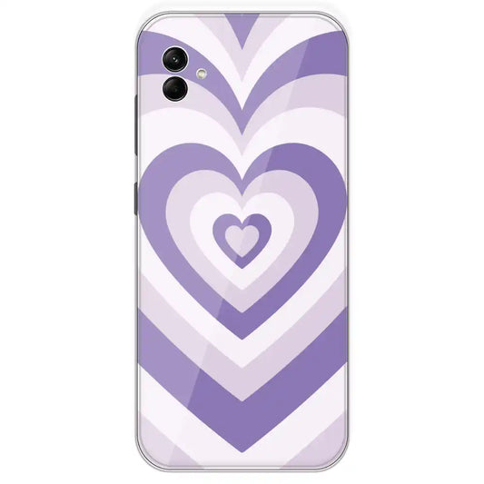 Dark Purple Hearts - Printed Silicone Case For Samsung Galaxy A04