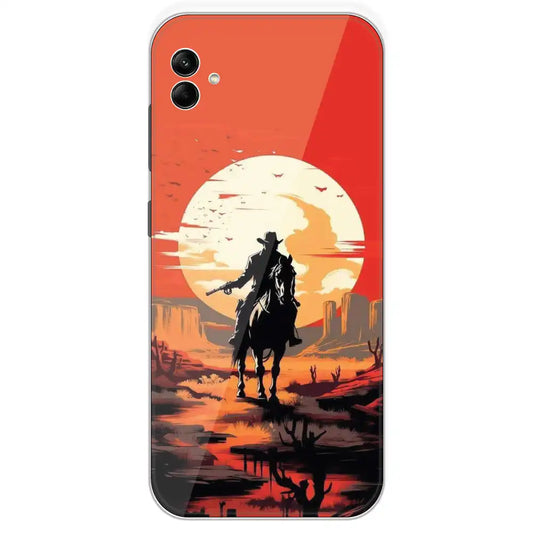 Cowboy - Printed Silicone Case For Samsung Galaxy A04