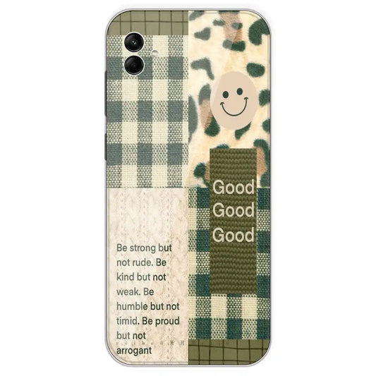 Patchwork Positivity - Printed Silicone Case For Samsung Galaxy A04